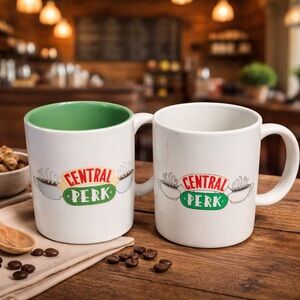 Friends TV Show Coffee Mug Set of 2 | Central Perk | Ceramic Cups